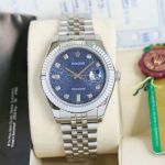 Perfect Replica Mens Rolex Datejust Blue Dial Jubilee Watch 41mm